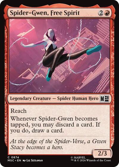 Spider-Gwen, Free Spirit (Commander: Marvel Super Heroes) Near Mint Foil