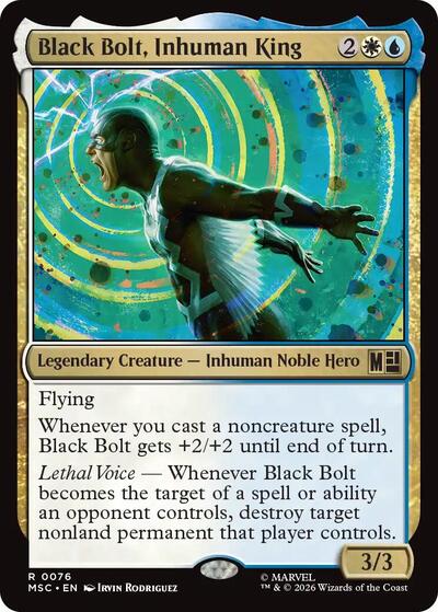 Black Bolt, Inhuman King (Commander: Marvel Super Heroes) Near Mint