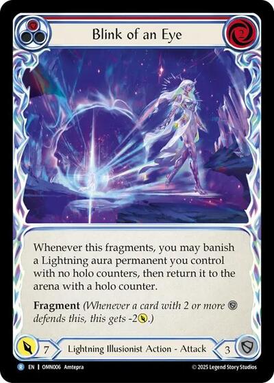 Blink of an Eye (Omens of the Third Age) Near Mint Foil