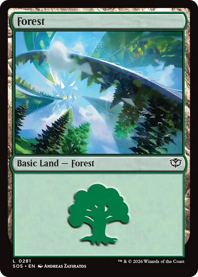 Forest (0281) (Secrets of Strixhaven) Near Mint