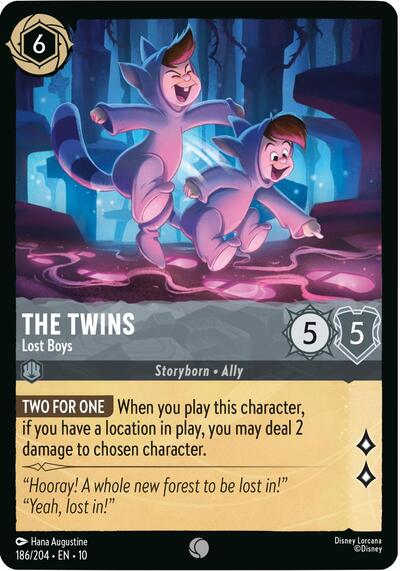 The Twins - Lost Boys (Whispers in the Well) Near Mint Cold Foil