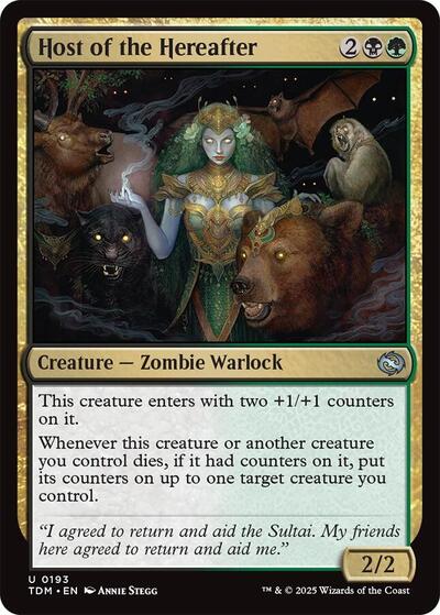 Host of the Hereafter (Tarkir: Dragonstorm) Light Play Foil