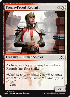 Fresh-Faced Recruit (Guilds of Ravnica) Near Mint Foil