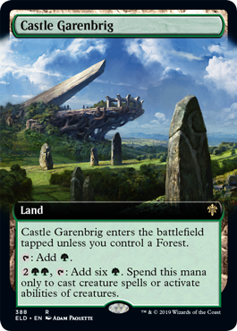 Castle Garenbrig (Extended Art) (Throne of Eldraine) Near Mint