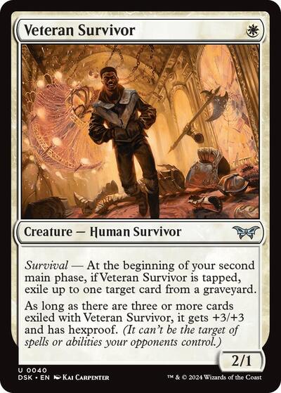 Veteran Survivor (Duskmourn: House of Horror) Near Mint Foil