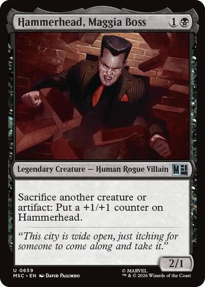 Hammerhead, Maggia Boss (Commander: Marvel Super Heroes) Near Mint Foil