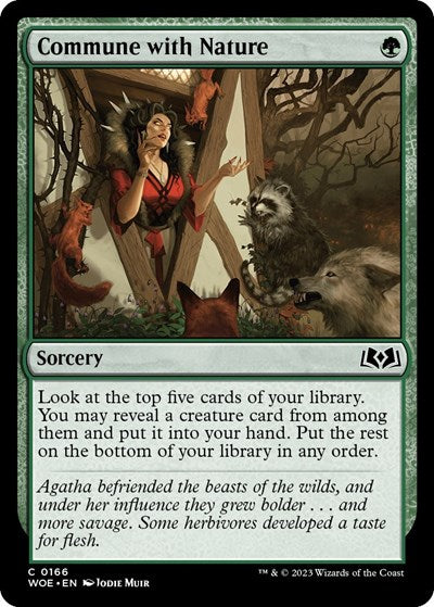 Commune with Nature (Wilds of Eldraine) Near Mint Foil