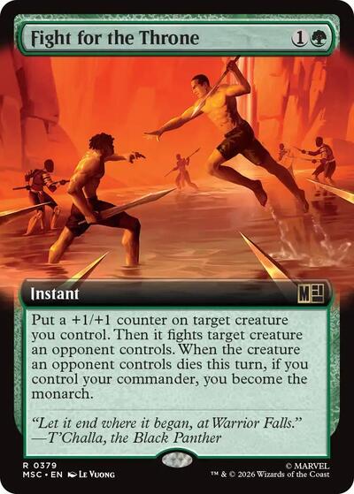 Fight for the Throne (Extended Art) (Commander: Marvel Super Heroes) Near Mint