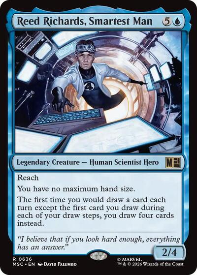 Reed Richards, Smartest Man (Commander: Marvel Super Heroes) Near Mint Foil