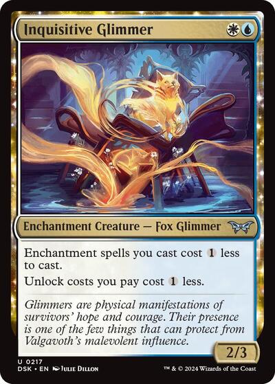 Inquisitive Glimmer (Duskmourn: House of Horror) Near Mint Foil