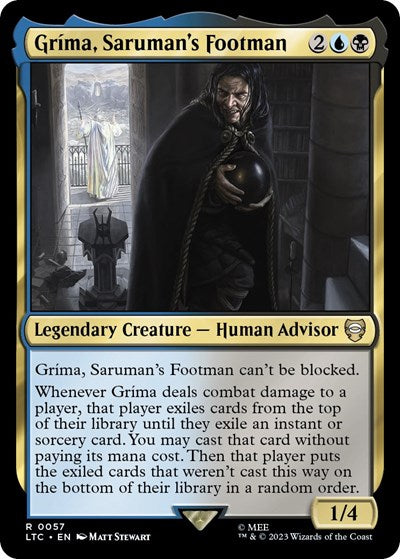 Grima, Saruman's Footman (Commander: The Lord of the Rings: Tales of Middle-earth) Near Mint