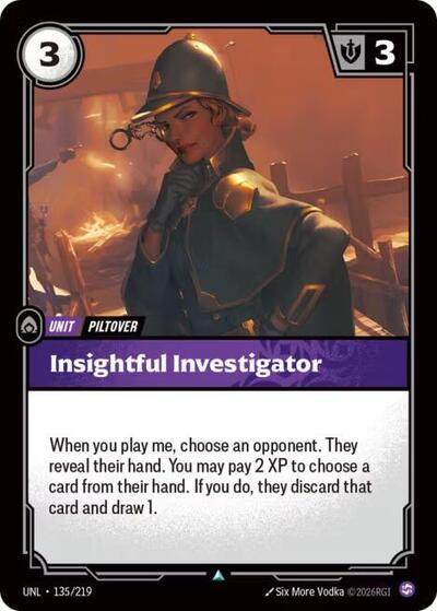 Insightful Investigator (Unleashed) Near Mint Foil