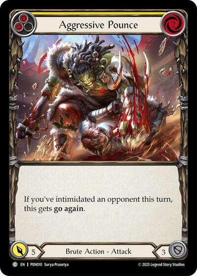 Aggressive Pounce (Yellow) (Compendium of Rathe) Near Mint