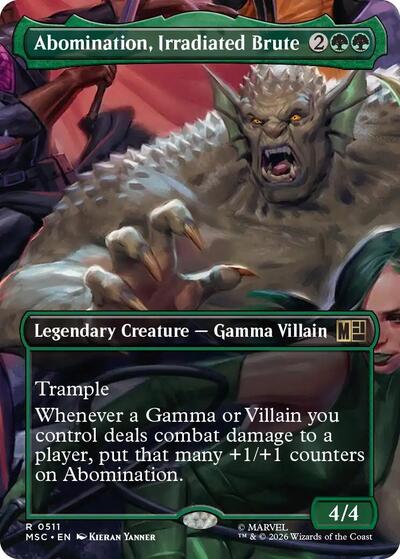 Abomination, Irradiated Brute (Borderless) (Commander: Marvel Super Heroes) Near Mint