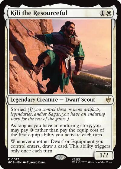 Kili the Resourceful (The Hobbit) Near Mint Foil