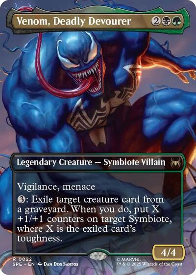 Venom, Deadly Devourer (Borderless) (Marvel's Spider-Man: Eternal-Legal) Near Mint Foil