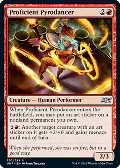 Proficient Pyrodancer (Unfinity) Near Mint