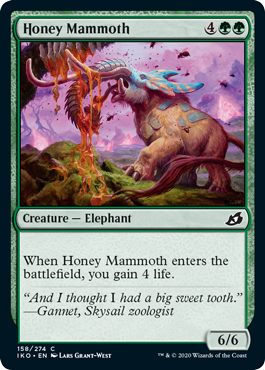 Honey Mammoth (Ikoria: Lair of Behemoths) Near Mint Foil