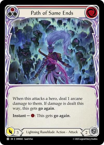 Path of Same Ends (Red) (Omens of the Third Age) Near Mint Foil