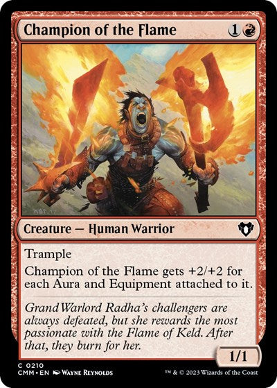 Champion of the Flame (Commander Masters) Near Mint Foil