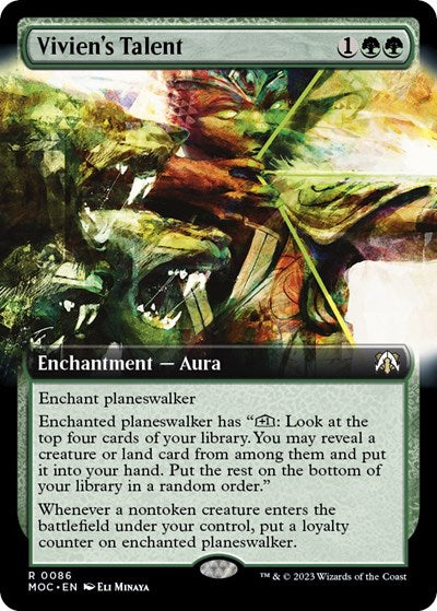 Vivien's Talent (Extended Art) (Commander: March of the Machine) Near Mint Foil