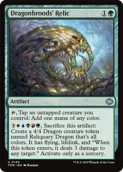 Dragonbroods' Relic (Tarkir: Dragonstorm) Light Play Foil