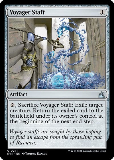 Voyager Staff (Ravnica Remastered) Near Mint Foil