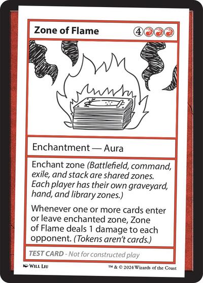 Zone of Flame (Mystery Booster 2 Playtest Cards) Near Mint