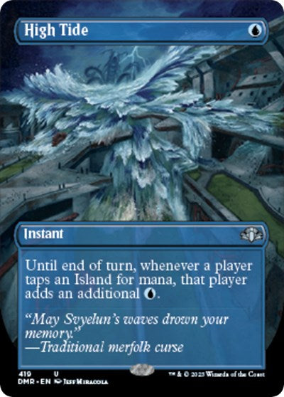 High Tide (Borderless) (Dominaria Remastered) Near Mint