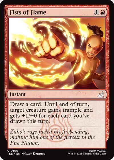 Fists of Flame (Avatar: The Last Airbender: Eternal-Legal) Near Mint Foil