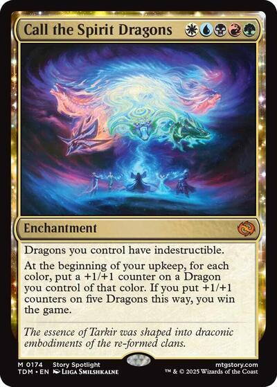 Call the Spirit Dragons (Tarkir: Dragonstorm) Near Mint Foil