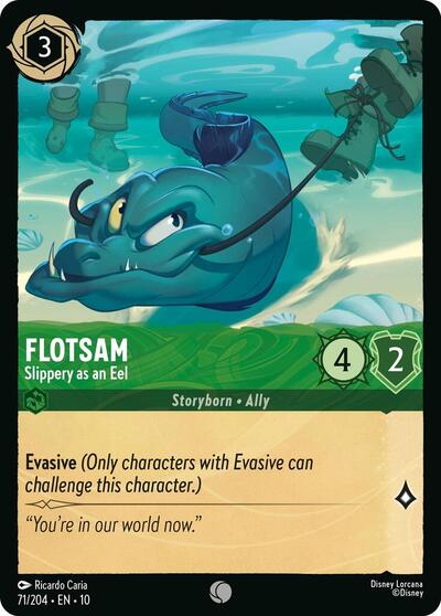 Flotsam - Slippery as an Eel (Whispers in the Well) Near Mint Cold Foil