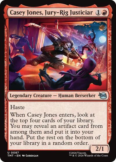 Casey Jones, Jury-Rig Justiciar (Teenage Mutant Ninja Turtles) Near Mint Foil