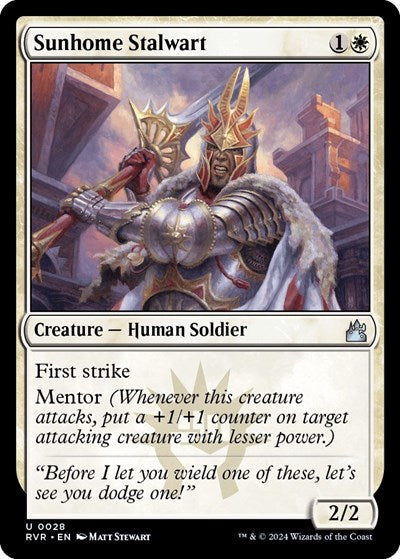 Sunhome Stalwart (Ravnica Remastered) Near Mint Foil
