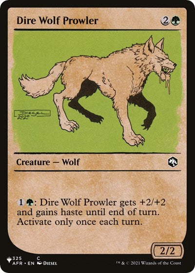 Dire Wolf Prowler (Showcase) (The List) Near Mint