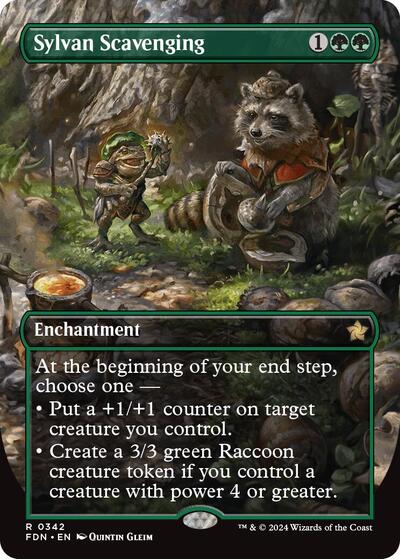 Sylvan Scavenging (Borderless) (Foundations) Near Mint