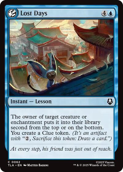 Lost Days (Avatar: The Last Airbender) Near Mint