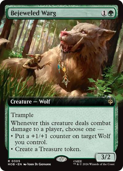Bejeweled Warg (Extended Art) (The Hobbit) Near Mint