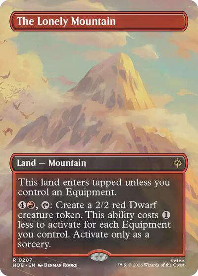 The Lonely Mountain (Borderless) (0207) (The Hobbit) Near Mint