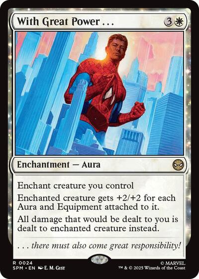 With Great Power . . . (Marvel's Spider-Man) Near Mint Foil
