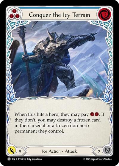 Conquer The Icy Terrain (Blue) (Compendium of Rathe) Near Mint