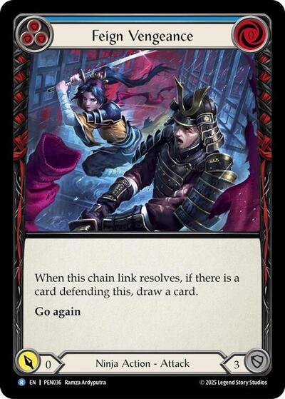 Feign Vengeance (Blue) (Compendium of Rathe) Near Mint Foil