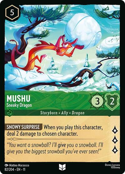 Mushu - Sneaky Dragon (Winterspell) Near Mint