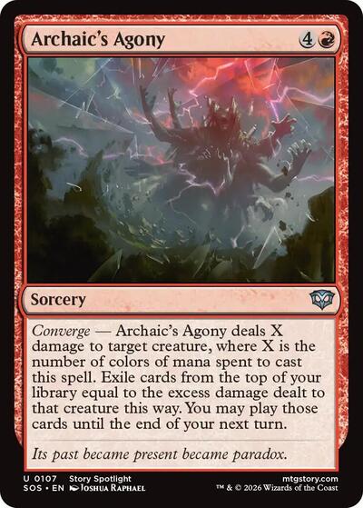 Archaic's Agony (Secrets of Strixhaven) Near Mint Foil