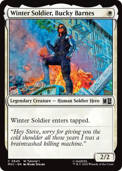 Winter Soldier, Bucky Barnes (Commander: Marvel Super Heroes) Near Mint