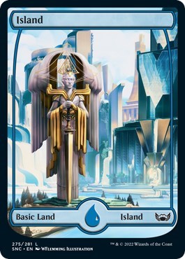 Island (275) (Streets of New Capenna) Near Mint Foil