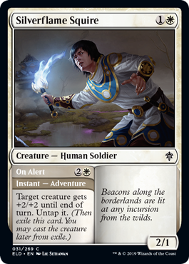 Silverflame Squire (Throne of Eldraine) Near Mint Foil