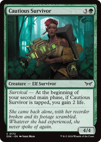 Cautious Survivor (Duskmourn: House of Horror) Near Mint Foil