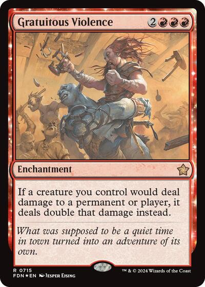 Gratuitous Violence (Foundations) Near Mint Foil