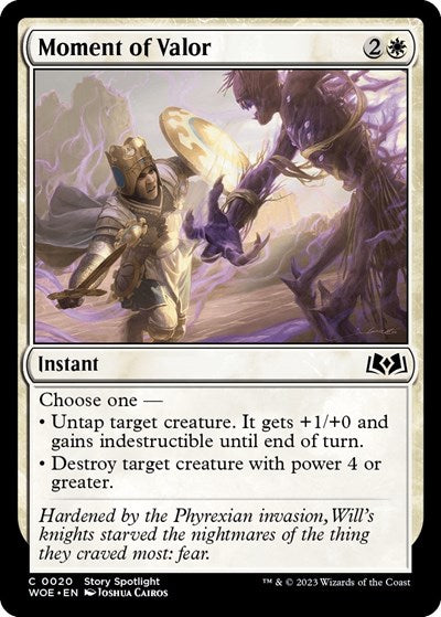 Moment of Valor (Wilds of Eldraine) Near Mint Foil